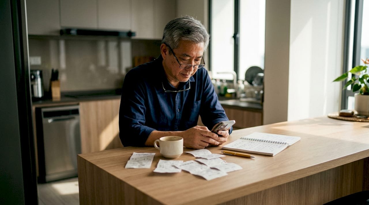Man checking football betting odds on smartphone