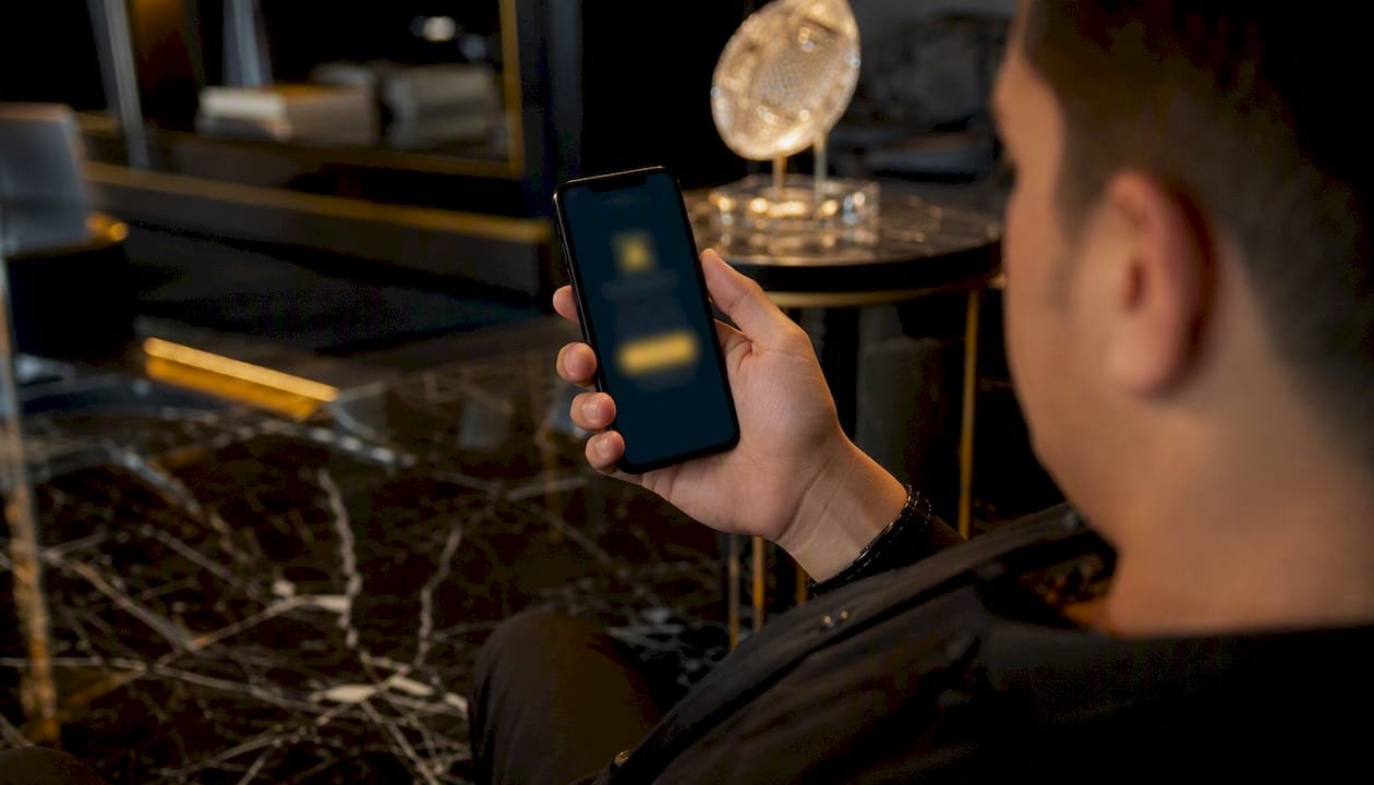Smartphone showing bet confirmation receipt