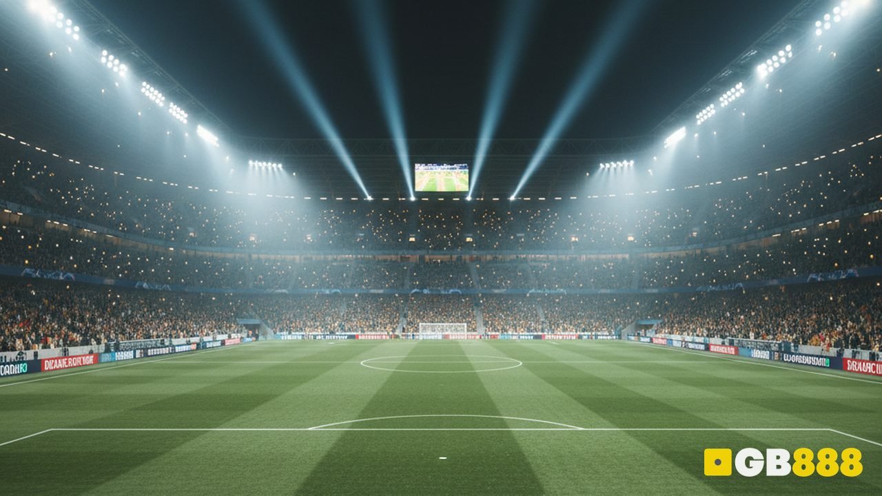 Champions League night stadium atmosphere — betting tips Singapore guide with GB888 watermark