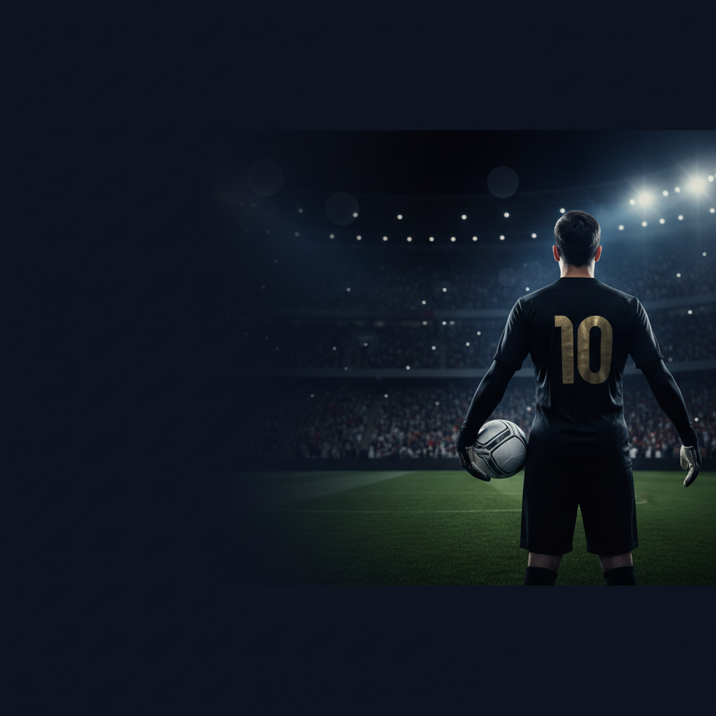 European football season hero banner with modern white football