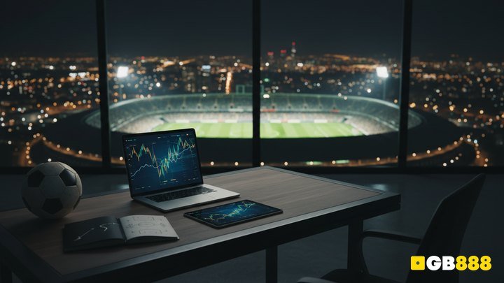 Football betting analysis desk comparing Asian Handicap and 1X2 markets, GB888